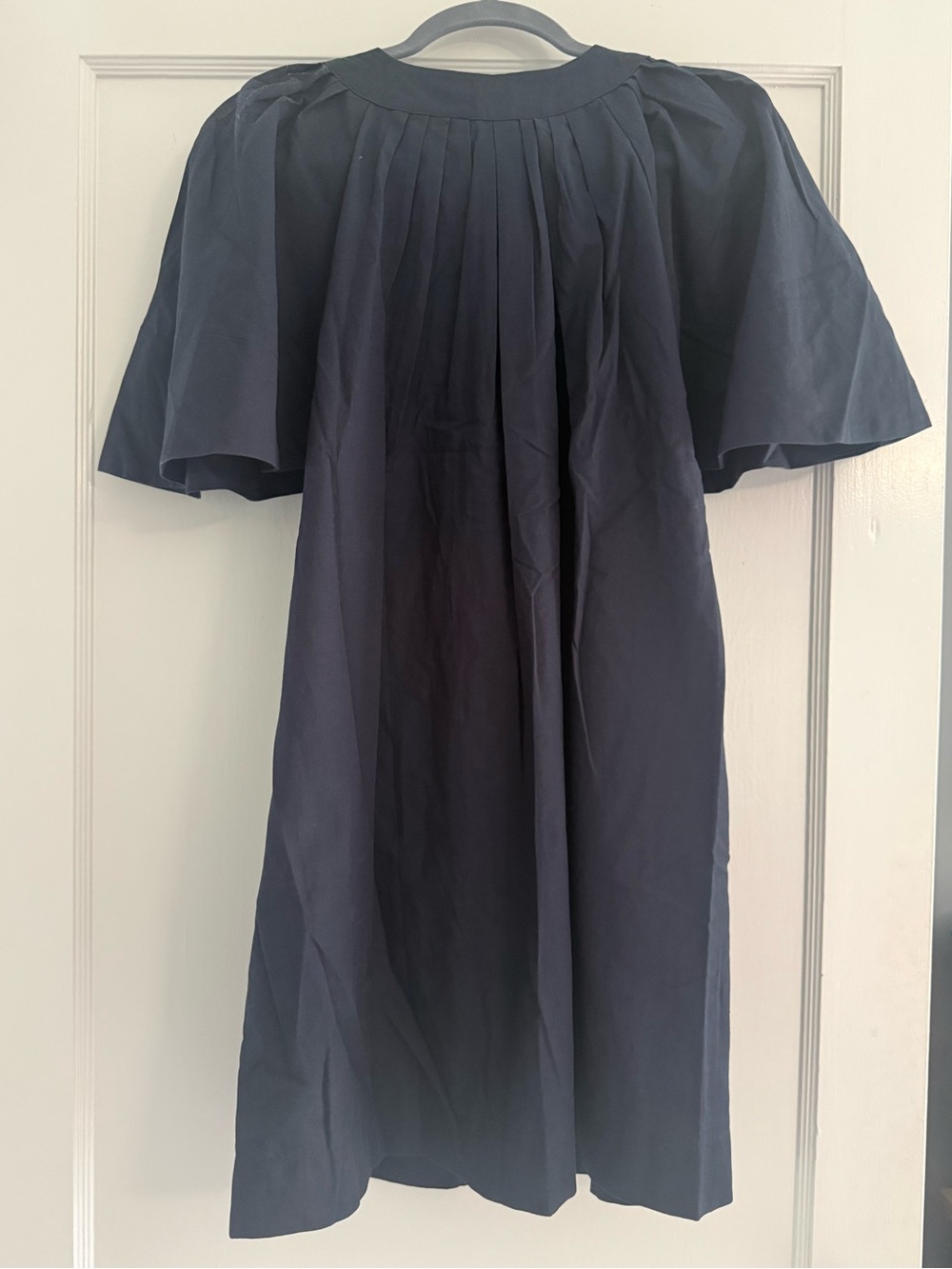 NWT Pomander Place Deep Navy Finley Flutter Sleeve Dress - Picture 7 of 9